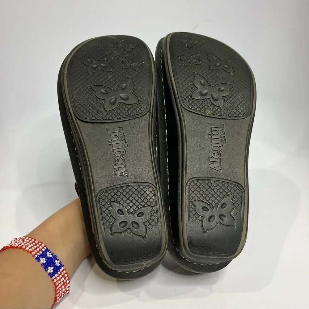Alegria Paloma poker face mary Jane comfort Shoes gold black size‎ 37